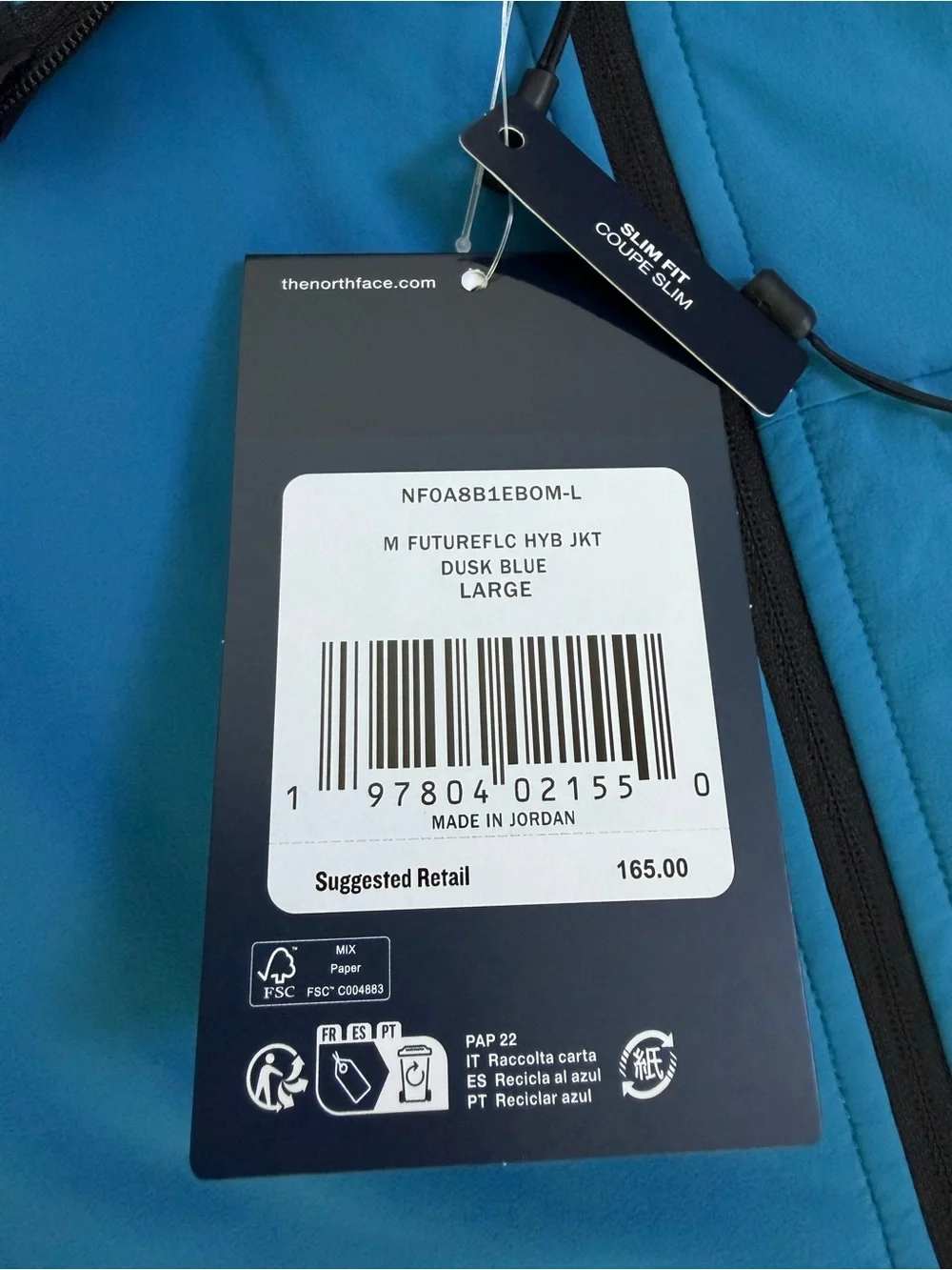 The North Face Summit Futurefleece Hybrid Jacket Men’s L Dusk Blue NWT $165